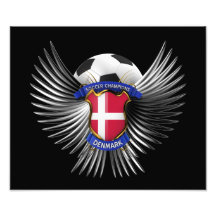 Denmark Soccer Champions Photo Art