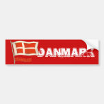 Denmark vintage flag Dansk fans gifts Bumper Stickers