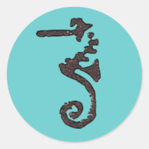 Denslow Seahorse   Stickers