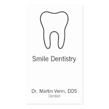 Dent Cartes De Visite Professionnelles