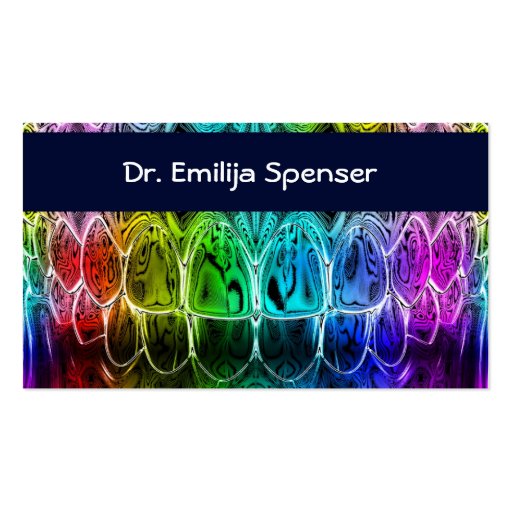 Dental art business card template