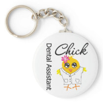 Dental Assistant Chick Keychain