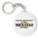 Dental Assistant Rock Star keychains