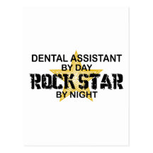 Dental Assistant Rock Star Postcard
