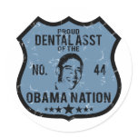 Dental Asst Obama Nation Round Sticker