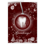 Dental Christmas Card Red
