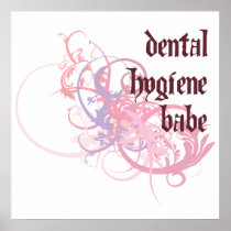 Dental Hygiene Babe Poster