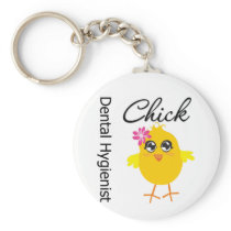 Dental Hygienist Chick v2 Key Chains