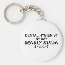 Dental Hygienist Deadly Ninja Keychain