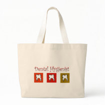Dental Hygienist Gifts, 3 Teeth Design Canvas Bags