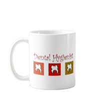 Dental Hygienist Gifts, 3 Teeth Design Coffee Mugs