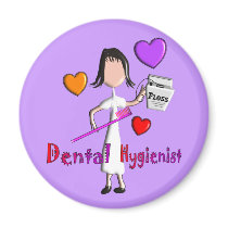 Dental Hygienist Gifts Adorable Hearts Design Refrigerator Magnets