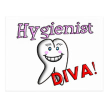 Dental Hygienist Gifts "Hygienist DIVA!" Post Cards