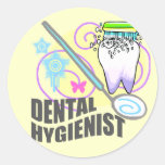Dental Hygienist Round Stickers
