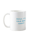 Dental Molar Tooth Logo Coffee Mug Turq Curve