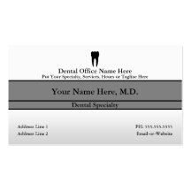 dental office business cards
