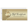 Dental Rack Card Gift Certificate Gold Molar Tooth