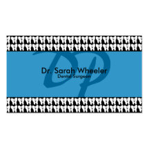 Dental Surgeon Business Card - Monogram