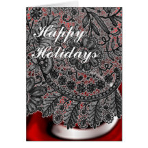 Dentelle de Chritmas Carte De Vœux