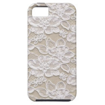 Dentelle florale vintage étuis iPhone 5