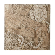 Dentelle vintage carreaux en céramique