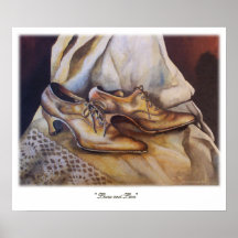 Dentelles et chaussures de dentelle posters
