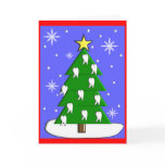 Dentist Christmas Tree CardsWith Tooth Decorations