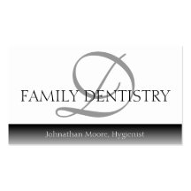 Dentist DDS Dental Office Oral Surgeon Script Business Card