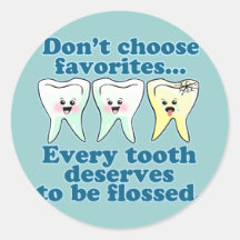 Dentist Dental Hygienist Dentistry Round Stickers