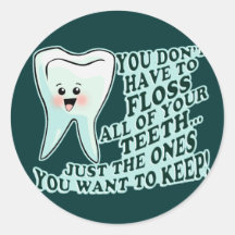 Dentist Dental Hygienist Round Sticker