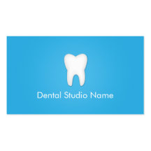 Dentist/Dental Studio Business Cards in Blue