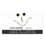 Dentist Flossy Face Business Card Template