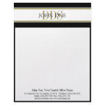 Dentist Letterhead Gold DDS Matching Business Card