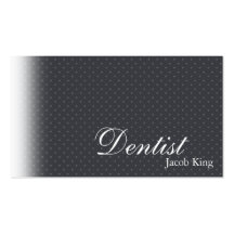 Dentist Orthodontist Business Card Simple Dots