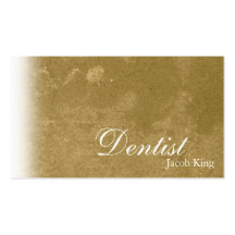 Dentist Orthodontist Business Card Simple Khaki