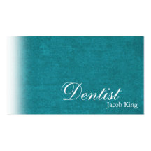 Dentist Orthodontist Business Card Simple Teal