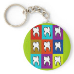 Dentist Popart Gifts Keychains