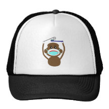 Dentist Sock Monkey Shirts and Gifts--Adorable Hats