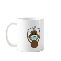 Dentist Sock Monkey Shirts and Gifts--Adorable Coffee Mug