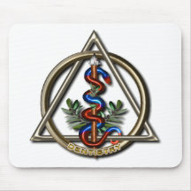 Dentistry Caduceus Mouse Pad