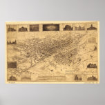 Denver Colorado 1881 Panoramic Map