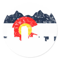 Denver Colorado Flag Stickers