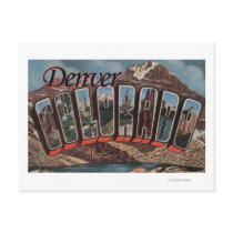 Denver, Colorado - Large Letter Scenes Postcard