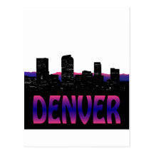 Denver Colorado Skyline Postcards