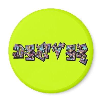 Denver Graffiti ttext Magnet by textinthecity