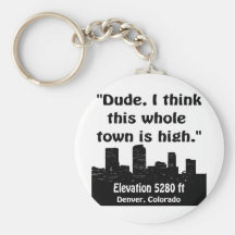 Denver High Town Key Chain