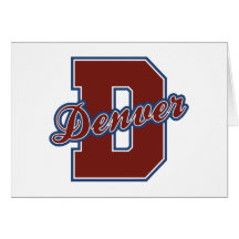 Denver Letter Greeting Card