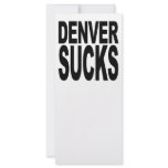 Denver Sucks rack cards