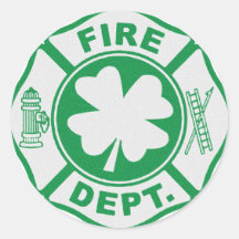 Département irlandais du feu autocollant