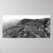 Departing Black Mesa Plateau (Colour Desaturated) Print